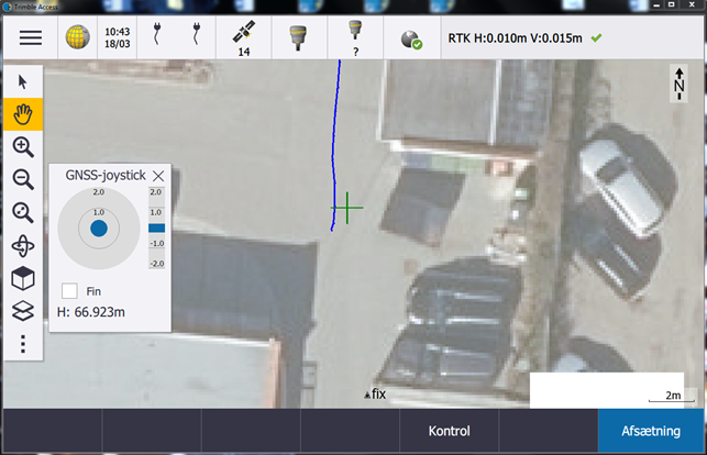 Trimble Access Tilknyt dxf fil